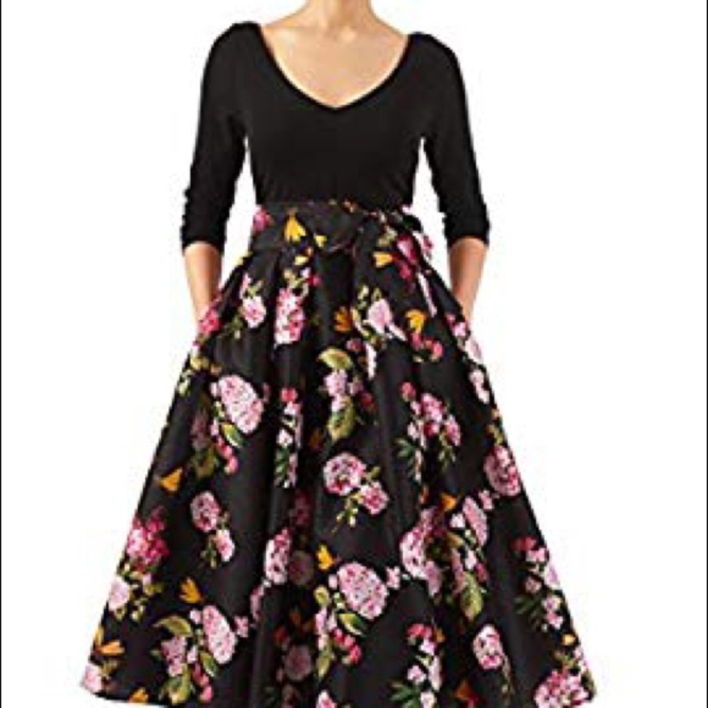 EShakti mixed media dress